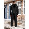 imageCOOFANDY Mens Tracksuit 2 Piece Hoodie Athletic Sweatsuits Casual Jogging Suit SetsBlack
