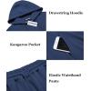 imageCOOFANDY Mens Tracksuit 2 Piece Hoodie Athletic Sweatsuits Casual Jogging Suit SetsDark Blue