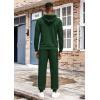 imageCOOFANDY Mens Tracksuit 2 Piece Hoodie Athletic Sweatsuits Casual Jogging Suit SetsGreen