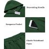 imageCOOFANDY Mens Tracksuit 2 Piece Hoodie Athletic Sweatsuits Casual Jogging Suit SetsGreen