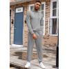 imageCOOFANDY Mens Tracksuit 2 Piece Hoodie Athletic Sweatsuits Casual Jogging Suit SetsGrey