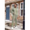 imageCOOFANDY Mens Tracksuit 2 Piece Hoodie Athletic Sweatsuits Casual Jogging Suit SetsMalachite Green