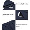 imageCOOFANDY Mens Tracksuit 2 Piece Hoodie Athletic Sweatsuits Casual Jogging Suit SetsNavy Blue