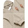 imageCOOFANDY Mens Tracksuit 2 Piece Hoodie Sweatsuit Sets Casual Athletic Jogging Suits Waffle Plaid Jacquard OutfitsKhaki