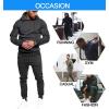imageCOOFANDY Mens Tracksuit 2 Piece Hoodie Sweatsuit Sets Casual Jogging Athletic Suits01dark Gray