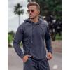 imageCOOFANDY Mens Tracksuit 2 Piece Hoodie Sweatsuit Sets Casual Jogging Athletic Suits01dark Gray
