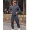 imageCOOFANDY Mens Tracksuit 2 Piece Hoodie Sweatsuit Sets Casual Jogging Athletic Suits01dark Gray