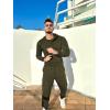 imageCOOFANDY Mens Tracksuit 2 Piece Hoodie Sweatsuit Sets Casual Jogging Athletic SuitsArmy Green