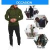 imageCOOFANDY Mens Tracksuit 2 Piece Hoodie Sweatsuit Sets Casual Jogging Athletic SuitsArmy Green Black