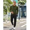 imageCOOFANDY Mens Tracksuit 2 Piece Hoodie Sweatsuit Sets Casual Jogging Athletic SuitsArmy Green Black