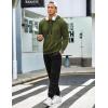 imageCOOFANDY Mens Tracksuit 2 Piece Hoodie Sweatsuit Sets Casual Jogging Athletic SuitsArmy Green Black