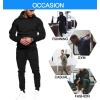 imageCOOFANDY Mens Tracksuit 2 Piece Hoodie Sweatsuit Sets Casual Jogging Athletic SuitsBlack