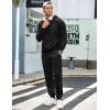 imageCOOFANDY Mens Tracksuit 2 Piece Hoodie Sweatsuit Sets Casual Jogging Athletic SuitsBlack