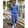 imageCOOFANDY Mens Tracksuit 2 Piece Hoodie Sweatsuit Sets Casual Jogging Athletic SuitsBlue