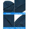 imageCOOFANDY Mens Tracksuit 2 Piece Hoodie Sweatsuit Sets Casual Jogging Athletic SuitsBlue Grey