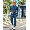 imageCOOFANDY Mens Tracksuit 2 Piece Hoodie Sweatsuit Sets Casual Jogging Athletic SuitsDark Blue