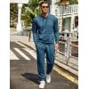 imageCOOFANDY Mens Tracksuit 2 Piece Hoodie Sweatsuit Sets Casual Jogging Athletic SuitsDark Blue