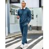 imageCOOFANDY Mens Tracksuit 2 Piece Hoodie Sweatsuit Sets Casual Jogging Athletic SuitsDark Blue