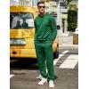imageCOOFANDY Mens Tracksuit 2 Piece Hoodie Sweatsuit Sets Casual Jogging Athletic SuitsDark Green