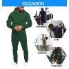 imageCOOFANDY Mens Tracksuit 2 Piece Hoodie Sweatsuit Sets Casual Jogging Athletic SuitsDark Green