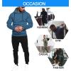 imageCOOFANDY Mens Tracksuit 2 Piece Hoodie Sweatsuit Sets Casual Jogging Athletic SuitsGray Blue Black