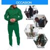 imageCOOFANDY Mens Tracksuit 2 Piece Hoodie Sweatsuit Sets Casual Jogging Athletic SuitsLake Green