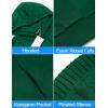 imageCOOFANDY Mens Tracksuit 2 Piece Hoodie Sweatsuit Sets Casual Jogging Athletic SuitsLake Green