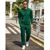 imageCOOFANDY Mens Tracksuit 2 Piece Hoodie Sweatsuit Sets Casual Jogging Athletic SuitsLake Green