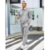 imageCOOFANDY Mens Tracksuit 2 Piece Hoodie Sweatsuit Sets Casual Jogging Athletic SuitsLight Grey