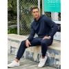 imageCOOFANDY Mens Tracksuit 2 Piece Hoodie Sweatsuit Sets Casual Jogging Athletic SuitsNavy Blue