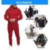 imageCOOFANDY Mens Tracksuit 2 Piece Hoodie Sweatsuit Sets Casual Jogging Athletic SuitsRed