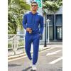 imageCOOFANDY Mens Tracksuit 2 Piece Hoodie Sweatsuit Sets Casual Jogging Athletic SuitsRoyal Blue