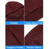 imageCOOFANDY Mens Tracksuit 2 Piece Hoodie Sweatsuit Sets Casual Jogging Athletic SuitsWine Red