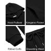 imageCOOFANDY Mens Tracksuits 2 Pieces Waffle Hoodies Sweatsuit Sets Sports Jogging Suit SetBlack
