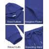 imageCOOFANDY Mens Tracksuits 2 Pieces Waffle Hoodies Sweatsuit Sets Sports Jogging Suit SetBlue