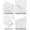imageCOOFANDY Mens Tracksuits 2 Pieces Waffle Hoodies Sweatsuit Sets Sports Jogging Suit SetWhhite