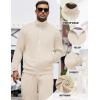 imageCOOFANDY Mens Tracksuits Casual Sweatsuit 2 Piece Full Zip Athletic Jogging Suit Sets Sport Sweat SuitCream