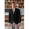 imageCOOFANDY Mens Tweed Blazer Slim Fit Casual Sport Coat Two Button Knit Suit JacketBlack