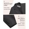 imageCOOFANDY Mens Tweed Blazer Slim Fit Casual Sport Coat Two Button Knit Suit JacketHeathered Dark Grey