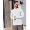 imageCOOFANDY Mens UPF 50 Hoodie Shirts Long Sleeve Rash Guard Sun Protection Fishing Shirts Lightweight Quick Dry Hoodies2 Packblackwhite