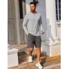 imageCOOFANDY Mens UPF 50 Hoodie Shirts Long Sleeve Rash Guard Sun Protection Fishing Shirts Lightweight Quick Dry Hoodies2 Packlight Bluegray
