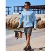imageCOOFANDY Mens UPF 50 Hoodie Shirts Long Sleeve Rash Guard Sun Protection Fishing Shirts Lightweight Quick Dry Hoodies2 Packlight Bluegray