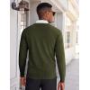 imageCOOFANDY Mens V Neck Sweater Lightweight Knitted Pullover SweatersArmy Green