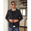 imageCOOFANDY Mens V Neck Sweater Lightweight Knitted Pullover SweatersBlack