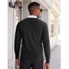 imageCOOFANDY Mens V Neck Sweater Lightweight Knitted Pullover SweatersBlack