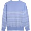 imageCOOFANDY Mens V Neck Sweater Lightweight Knitted Pullover SweatersBluestriped
