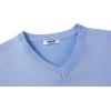 imageCOOFANDY Mens V Neck Sweater Lightweight Knitted Pullover SweatersBluestriped