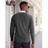 imageCOOFANDY Mens V Neck Sweater Lightweight Knitted Pullover SweatersDark Grey
