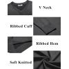 imageCOOFANDY Mens V Neck Sweater Lightweight Knitted Pullover SweatersDark Grey