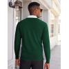 imageCOOFANDY Mens V Neck Sweater Lightweight Knitted Pullover SweatersGreen
